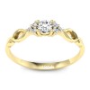 Grace - Złoty pierścionek z diamentami