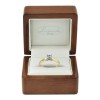 Solitaire - Złoty pierścionek z diamentami w pudełku