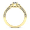 Melania - Złoty pierścionek z diamentami