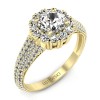 Kate - Złoty pierścionek z diamentami
