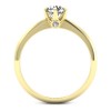 Solitaire - Złoty pierścionek z brylantami
