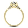 Caroline - Złoty pierścionek z diamentami