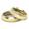 Amore - Obrączki ślubne złote z diamentami