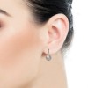 Audrey - Kolczyk z diamentami białe zloto na uchu