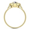 Audrey - Złoty pierścionek z diamentami