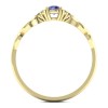 Grace - Złoty pierścionek z tanzanitem i diamentami