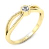 Sandy - Złoty pierścionek z diamentem