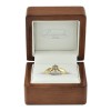 Jewish Star - Złoty pierścionek z diamentem w pudełku