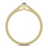 Giulia - Złoty pierścionek z tanzanitem i diamentami