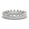Crown - Platynowa obrączka ślubna z diamentami