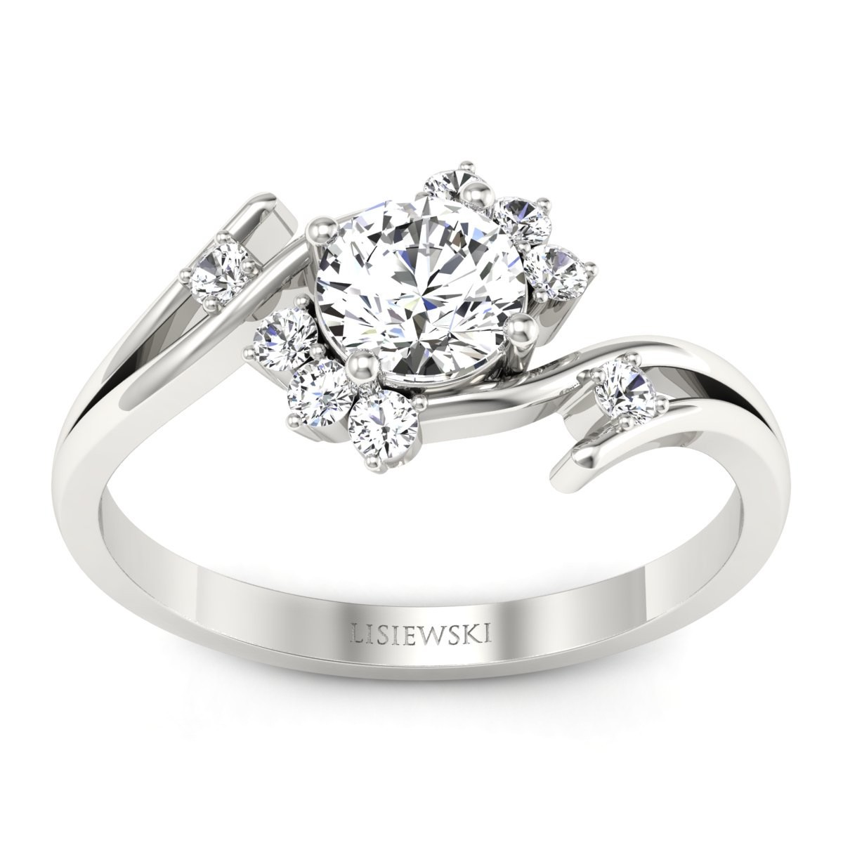 Suzannah - Platynowy pierścionek z diamentami