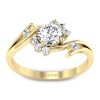 Suzannah - Złoty pierścionek z diamentami
