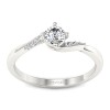 Olivia - Platynowy pierścionek z diamentami