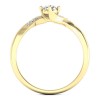 Olivia - Złoty pierścionek z diamentami