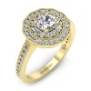 Naomi - Złoty pierścionek z diamentami