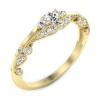 Victoria - Złoty pierścionek z diamentami