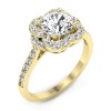 Rosemary - Złoty pierścionek z diamentami