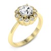 Abigail - Złoty pierścionek z diamentami
