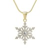 Snowflake - Wisiorek z diamentami żółte złoto