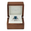 Infinity - Pierścionek z niebieskim diamentem w pudełku