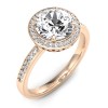 Manhattan - Różowy pierścionek z diamentami